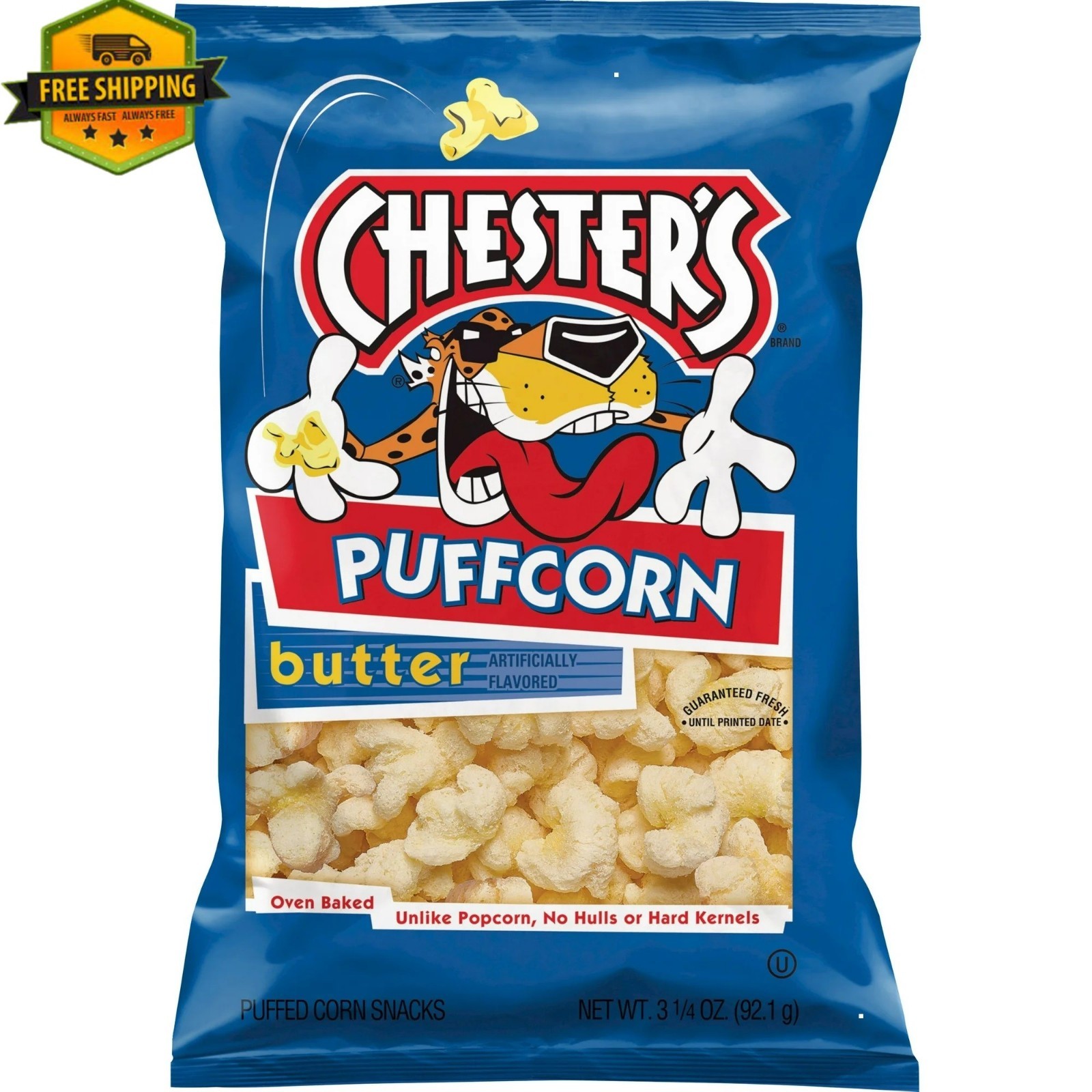 Chester s Puffcorn, Butter Flavor – 3.25 oz