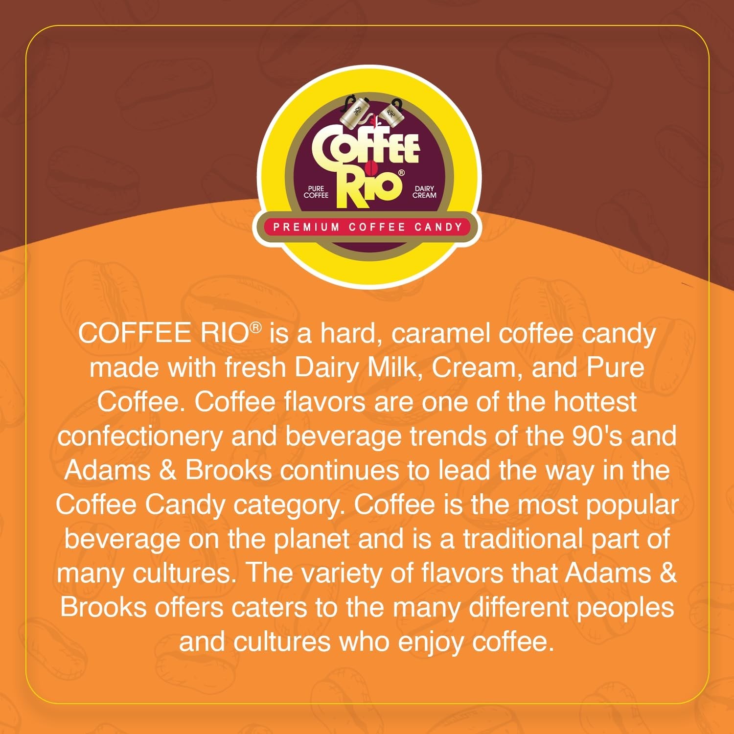 Coffee Rio 5.5 oz. ORIGINAL ROAST Premium Coffee Caramels Candy * ALWAYS FRESH *