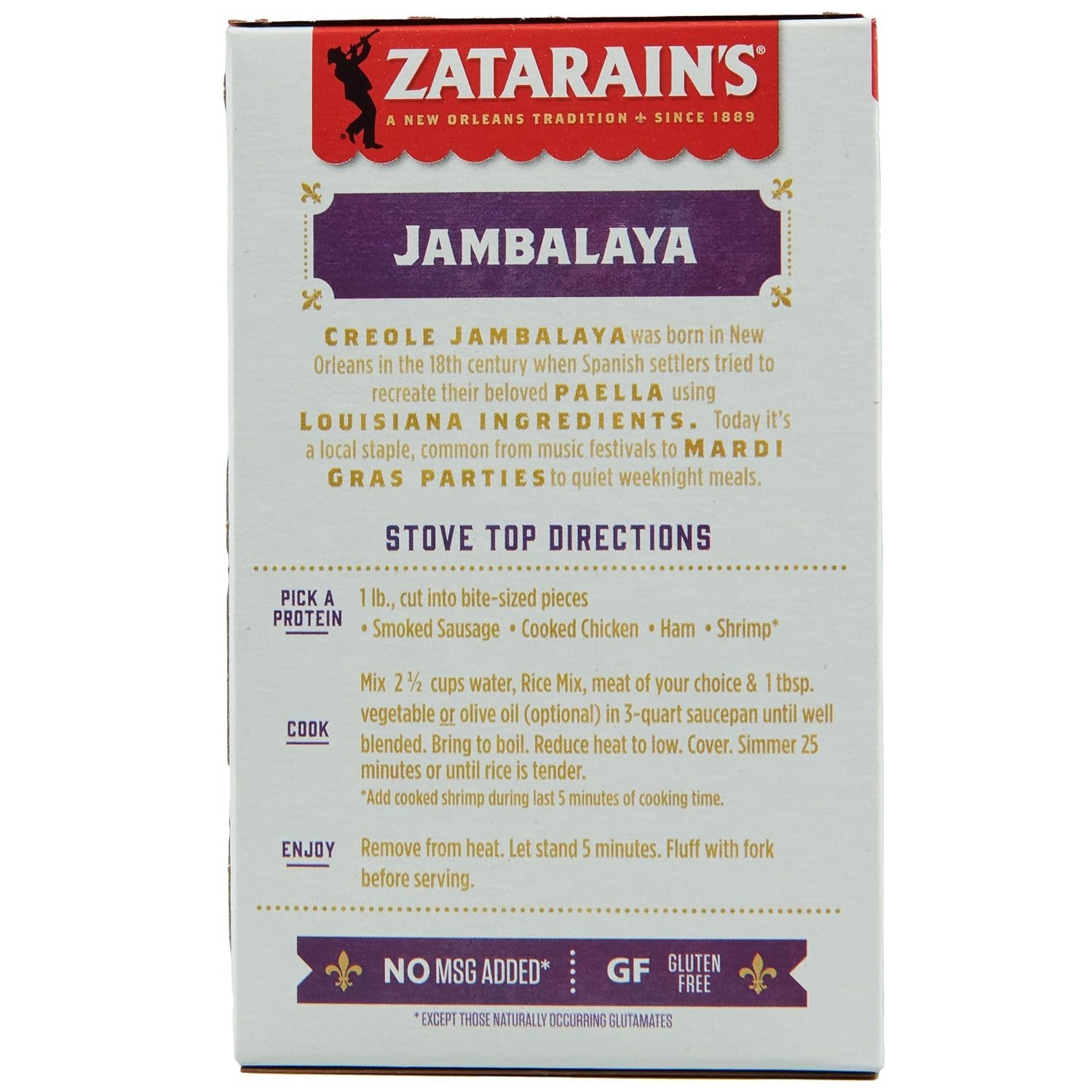 Convenient 8 oz Jambalaya Rice Mix, Gluten-Free with Bold Flavors – Easy Dinner
