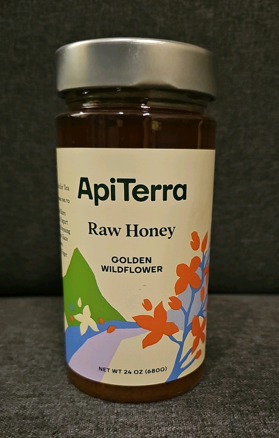 ApiTerra Raw GOLDEN WILDFLOWER Honey Born of meadows of Turkey 24 OZ