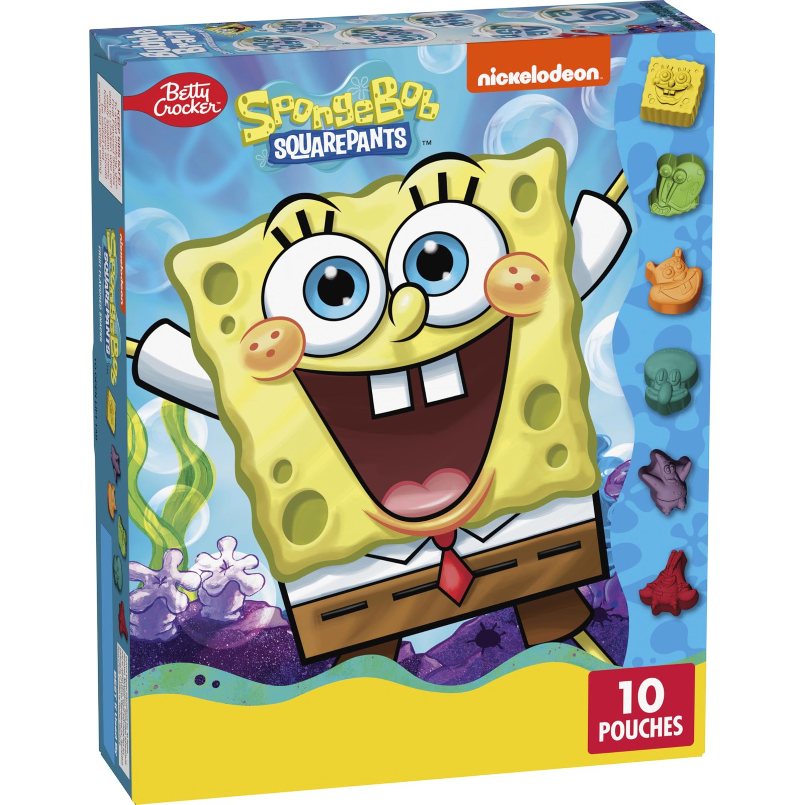 Nickelodeon SpongeBob SquarePants Fruit Flavored Snacks, 10 Count (Pack of 1)