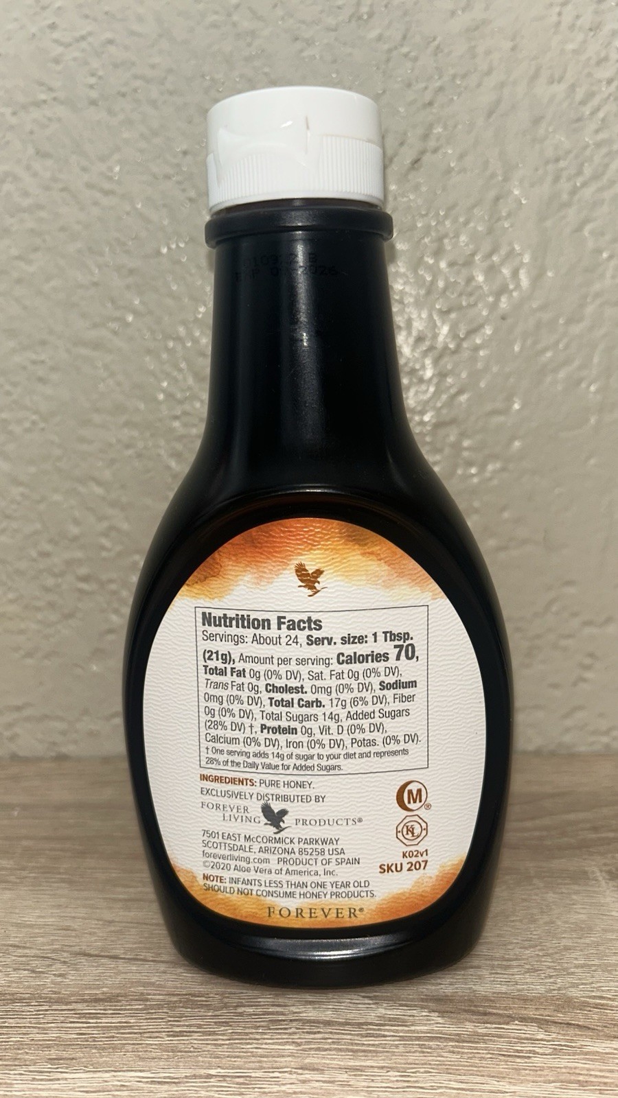 Forever Living Bee Honey 2 Bottles, Natural, Kosher/Halal