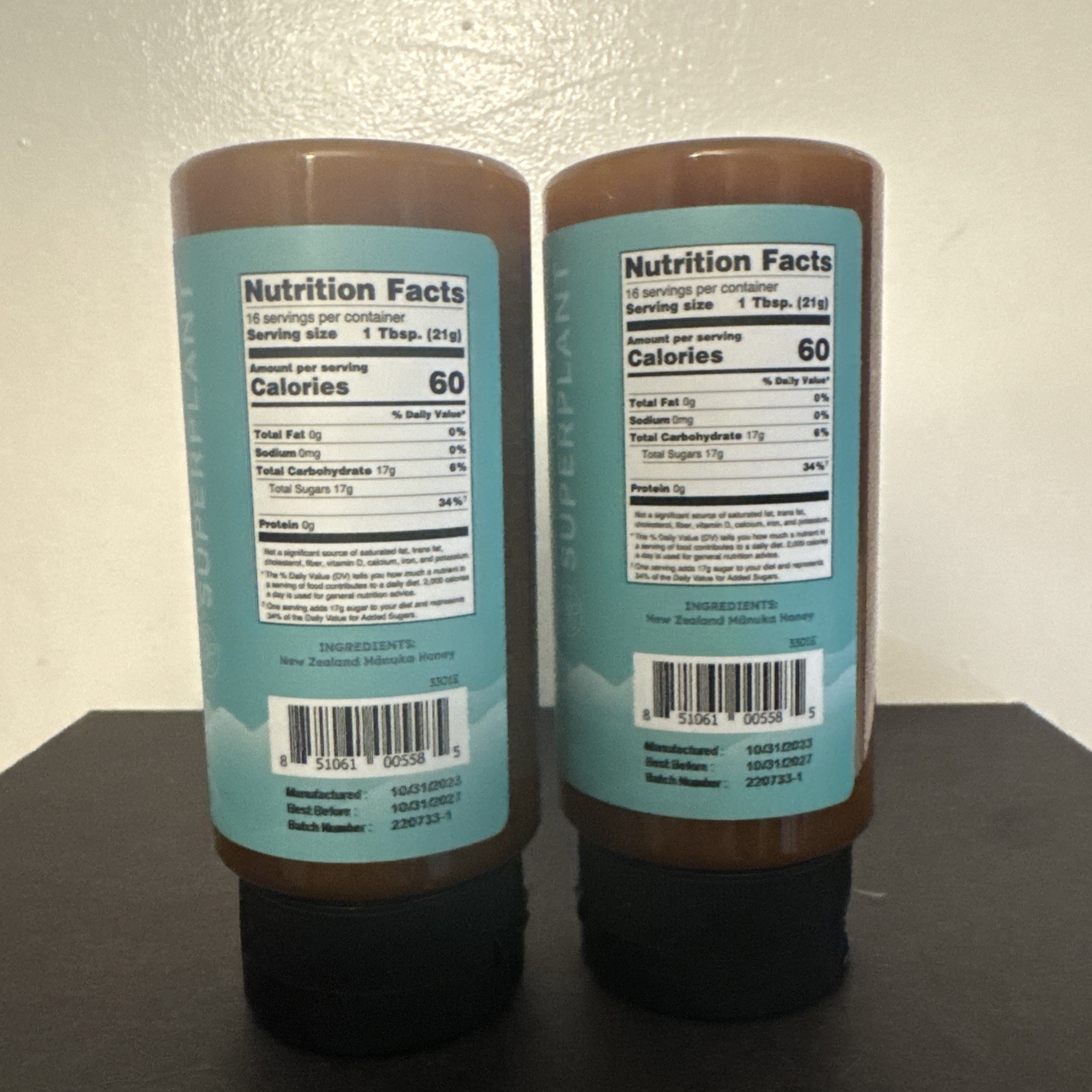 MELORA MANUKA HONEY UMF 8+ MGO 185. 2 BOTTLES OF 12OZ EACH)