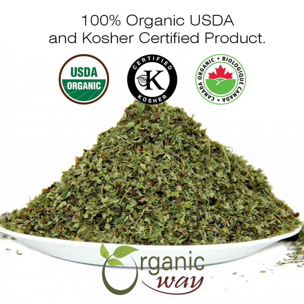 Organic Way Lemon Balm Leaf Cut & Sifted – Organic, Kosher & USDA Certified