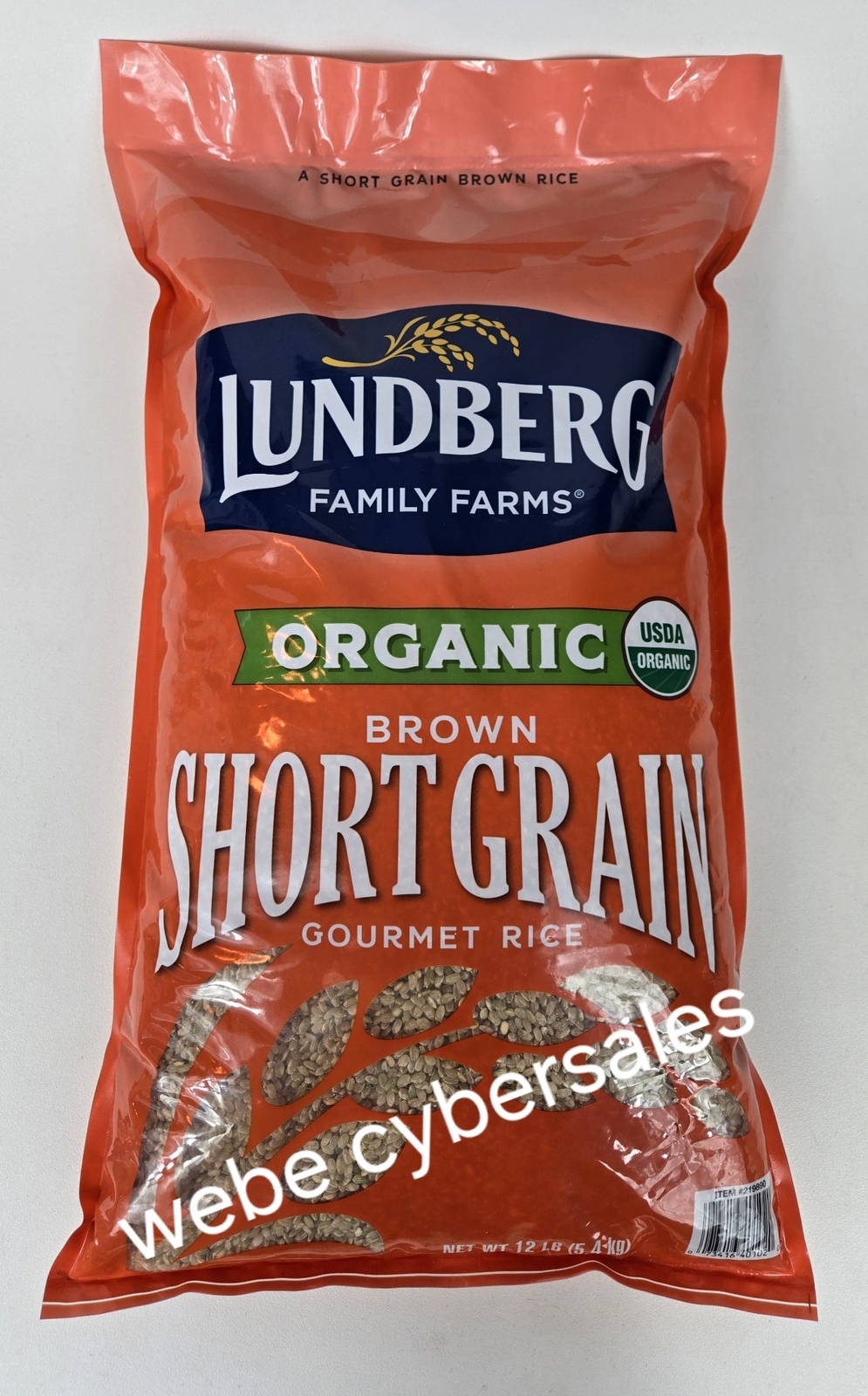 12 Lbs Lundberg ORGANIC SHORT GRAIN BROWN RICE Non-GMO / SHIPS FREE IN U.S.