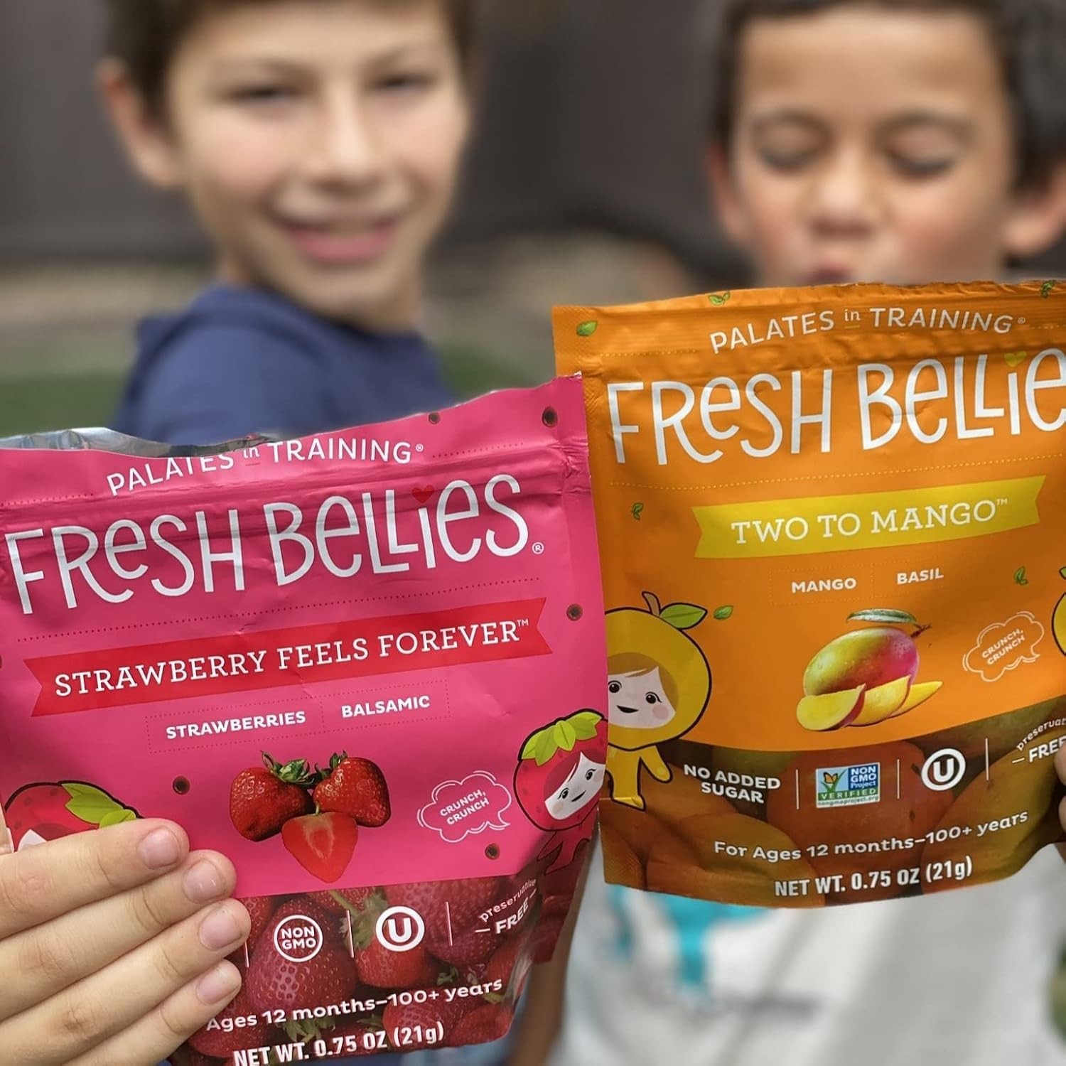 Fresh Bellies Freeze Dried Fruit Strawberry 0.75 oz – Pack of 6 – US SELLER