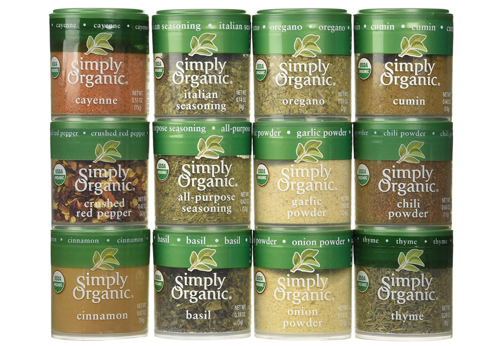 Simply Organic Starter Spice Gift Set 12 spices