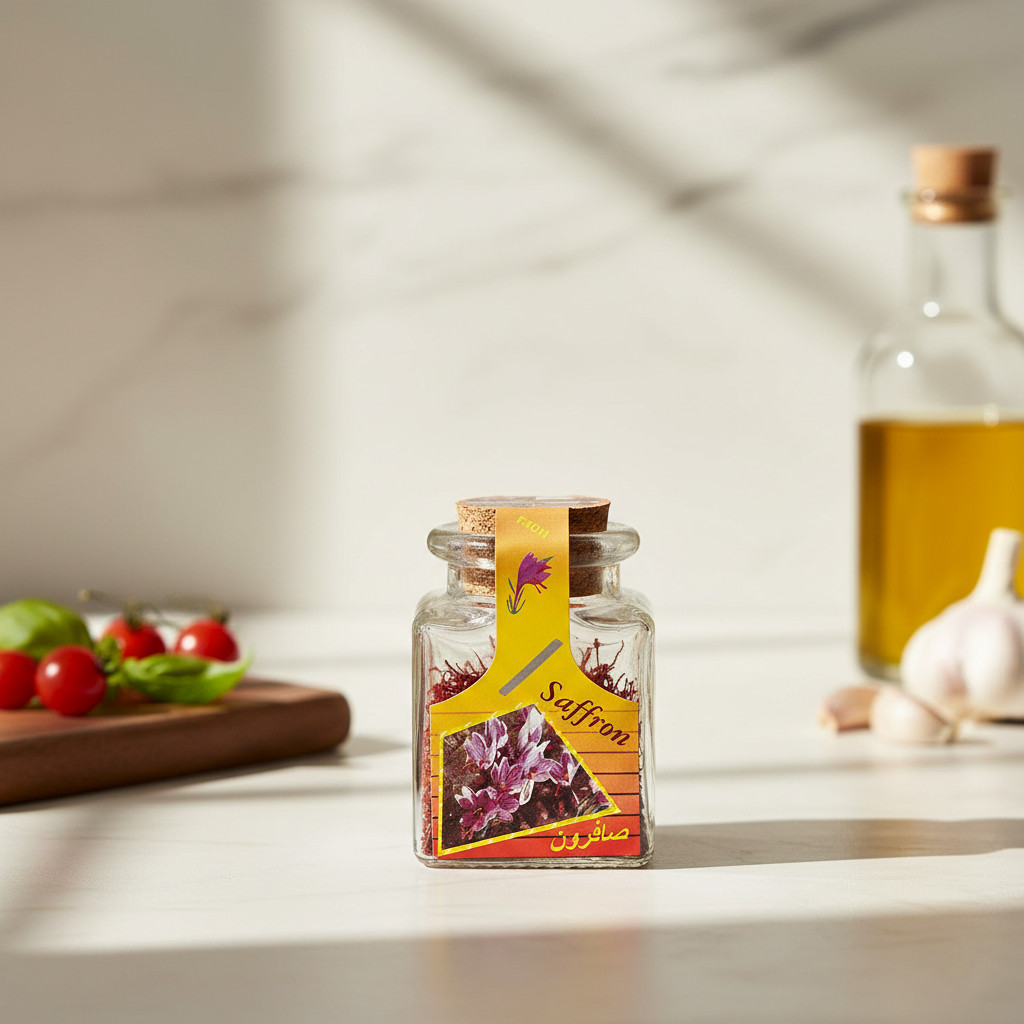 Spanish Pure Saffron Threads in Glass Jar – 100% Premium Quality (1g)