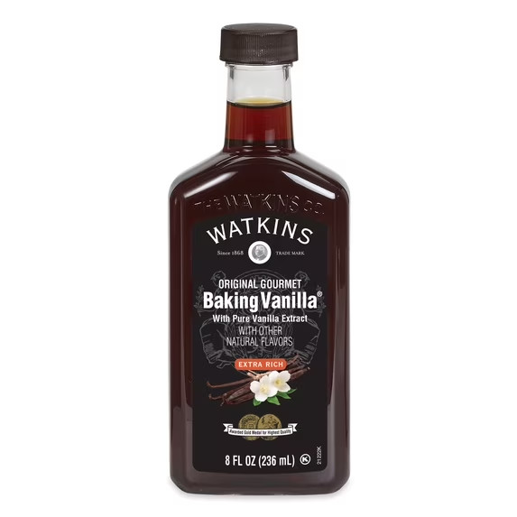 Watkins Original Gourmet Baking Vanilla, 8 fl oz – Rich Vanilla Flavor for Every