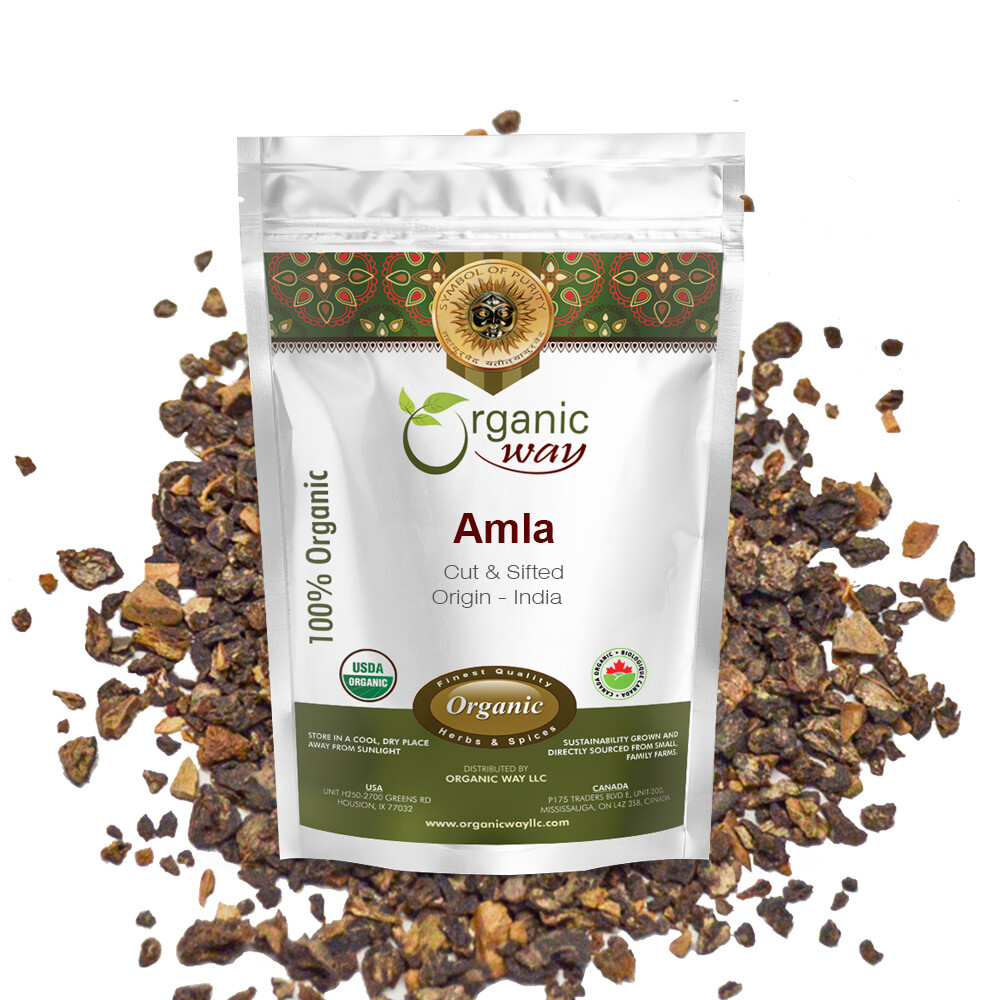 Organic Way Amla / Indian Gooseberry Cut & Sifted – Kosher & USDA Certified