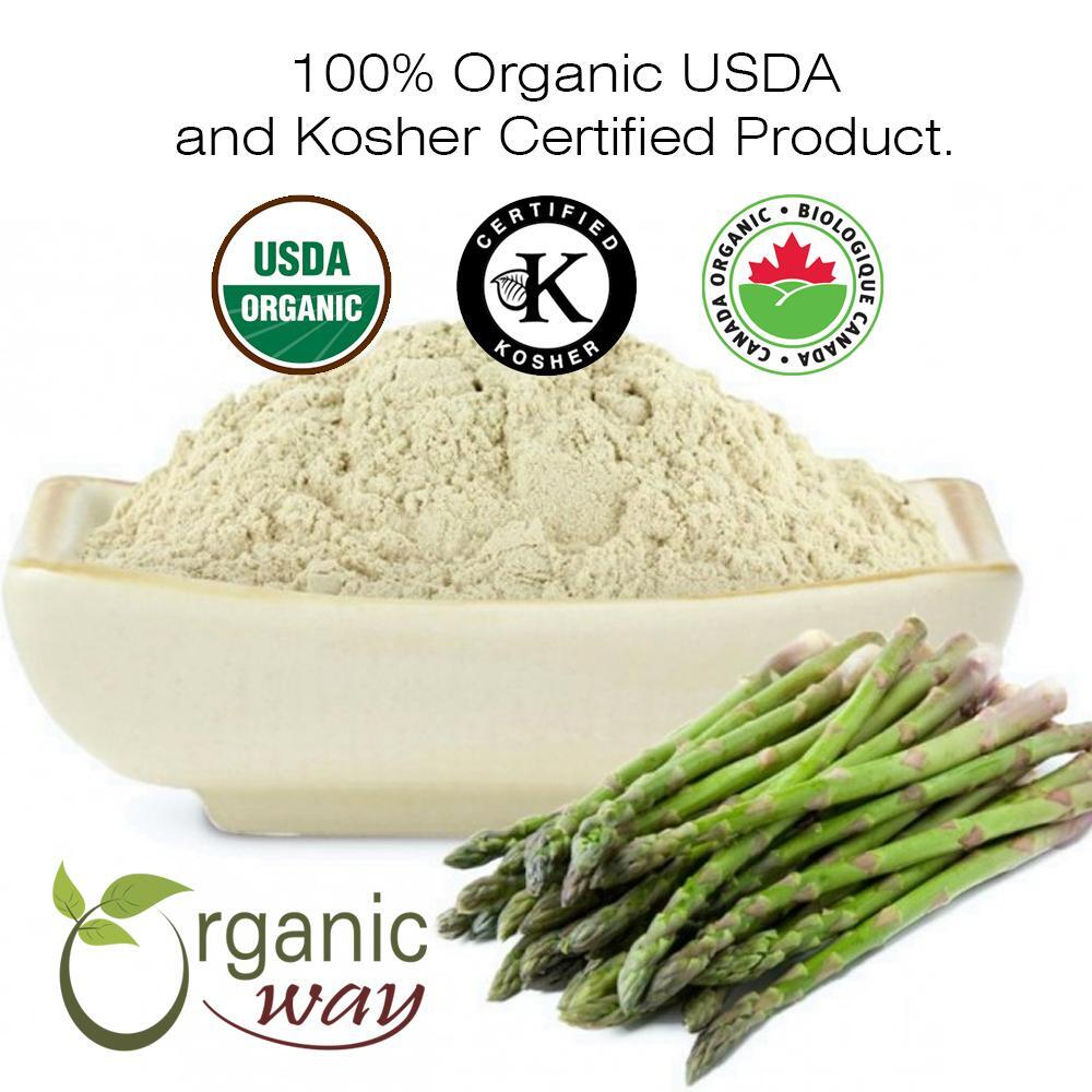 Organic Way Shatavari Powder – Organic, Kosher & USDA Certified