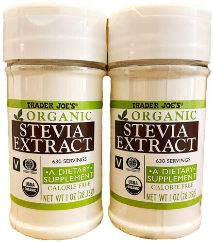 2 Pack! – FRESHEST! EXP 10/2029! Trader Joe’s Organic Stevia Extract Powder