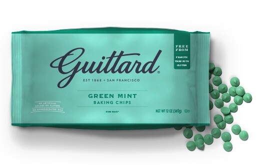 Guittard Green Mint Baking Chips Gluten Free Natural Flavor