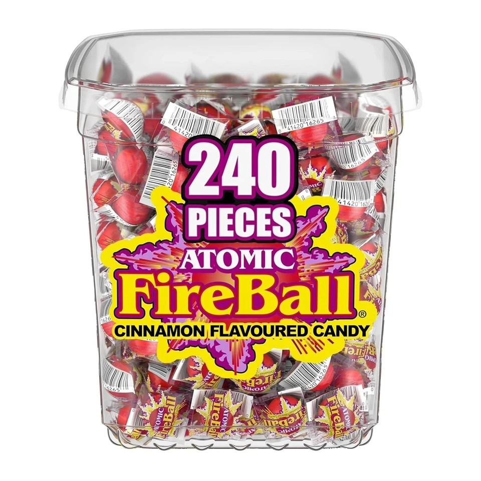 Wonka Atomic Fireball Candy Cinnamon Flavor Bulk Candy 60/240 count ~ Free Ship!