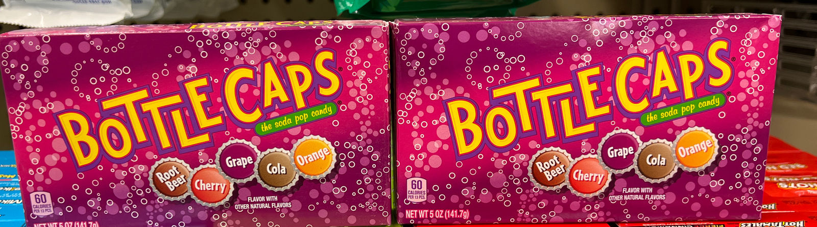 Bottle Caps ~ American Soda Flavors ~ The Soda Pop Candy ~ 5oz Box ~ Lot of 2
