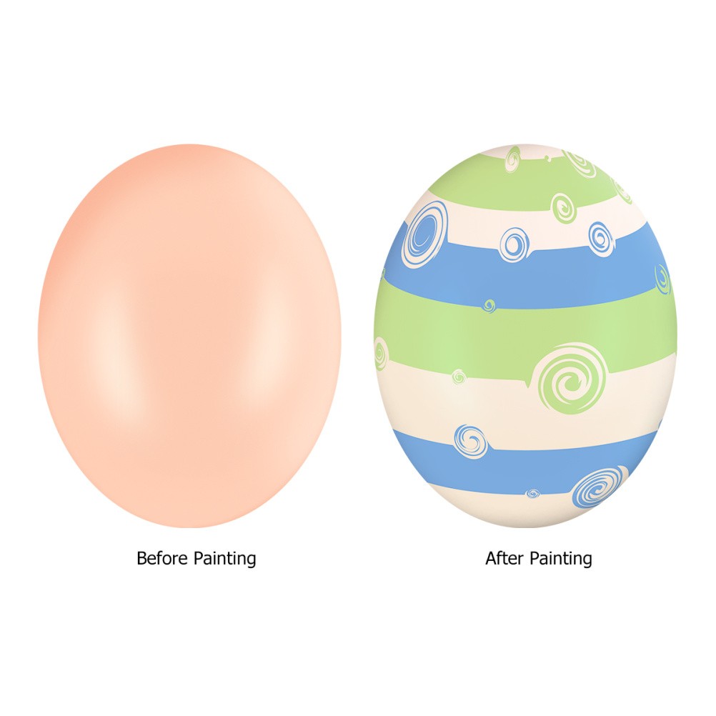 60 Pcs Imitation Plastic Eggs Colored Drawing Eggs for Painting Graffiti Craft