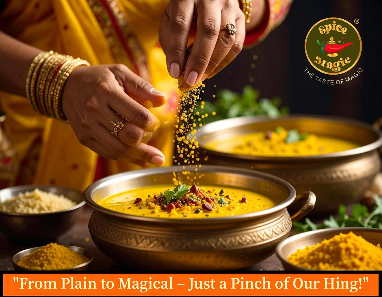 Spice Magic Asafetida Ground (Hing) ~ 100% Pure, Aromatic & Natural I Non-Gmo I