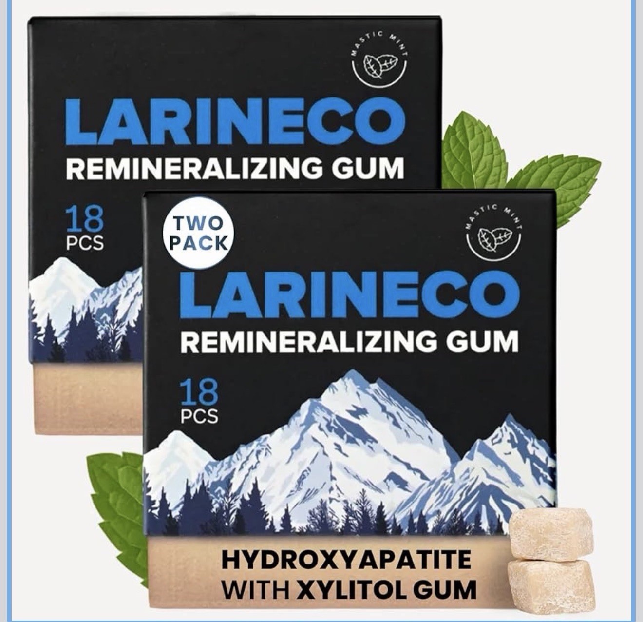 Remineralizing Gum with Nano Hydroxyapatite & Xylitol – Sugar-Free Xylitol Gum –
