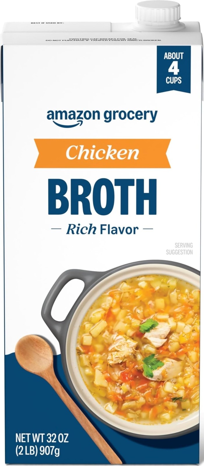 Chicken Broth 32oz None Carton