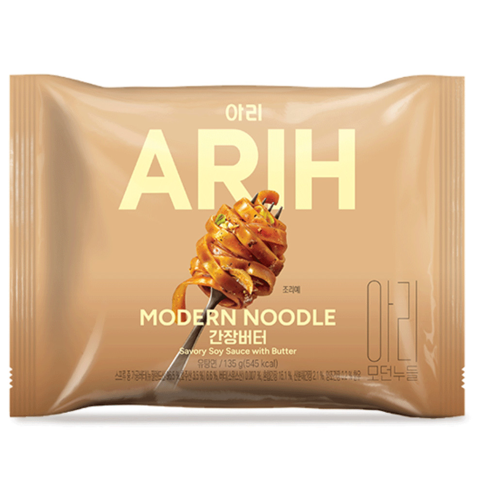 ARIH Modern Noodle 7 Flavor Variety Pack Korean Stir Fried Flat Noodles 7 Bags