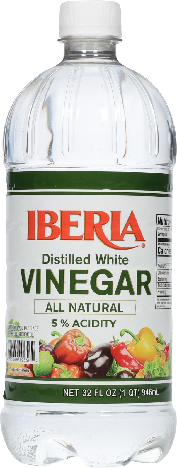 Iberia Distilled White Vinegar, 32 fl oz 32 Fl Oz (Pack of 1)