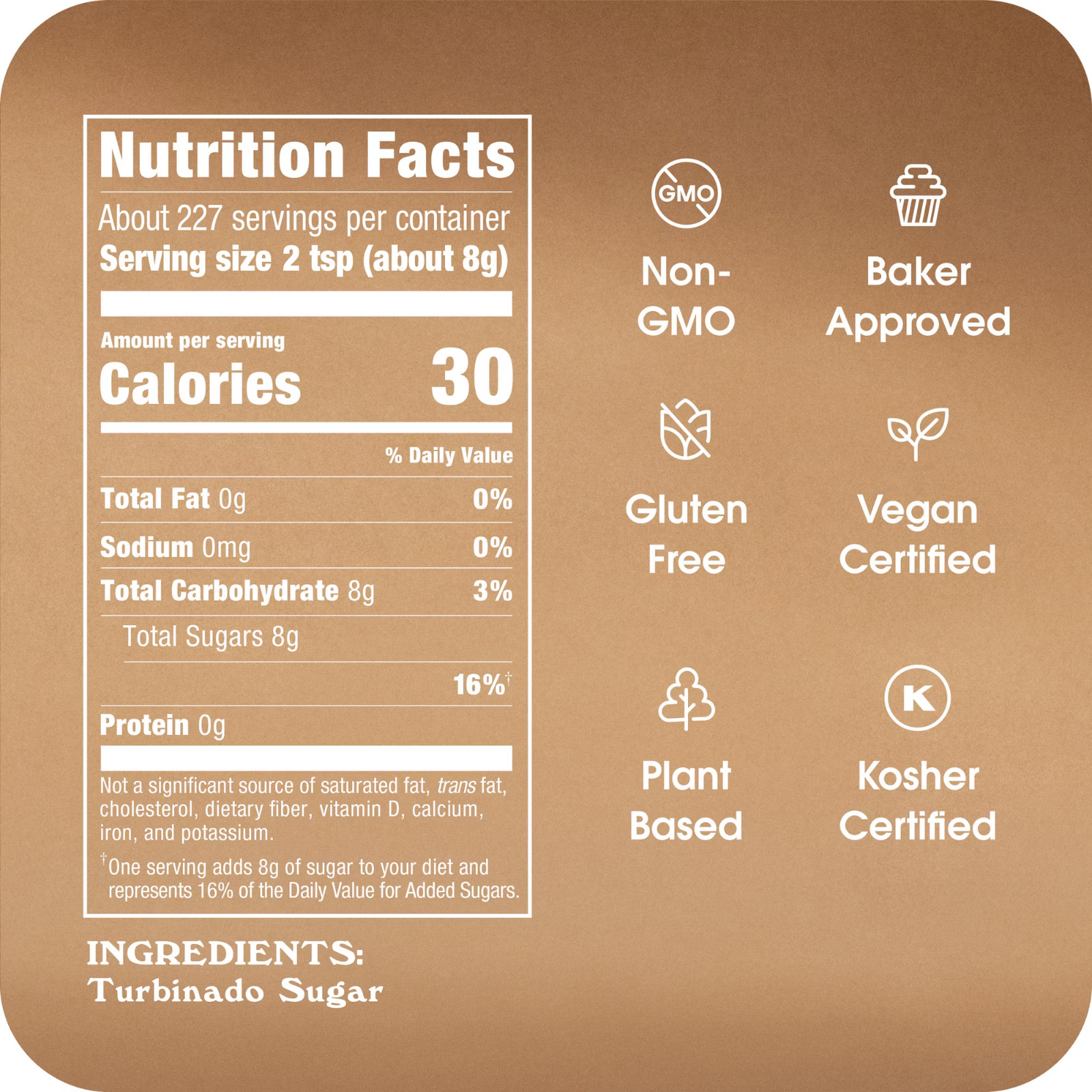 Sugar in the Raw Turbinado Cane Sugar, 64 oz