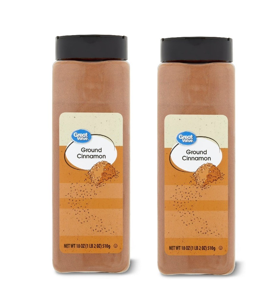 Great Value Ground Cinnamon, 18 oz. Pack of 2