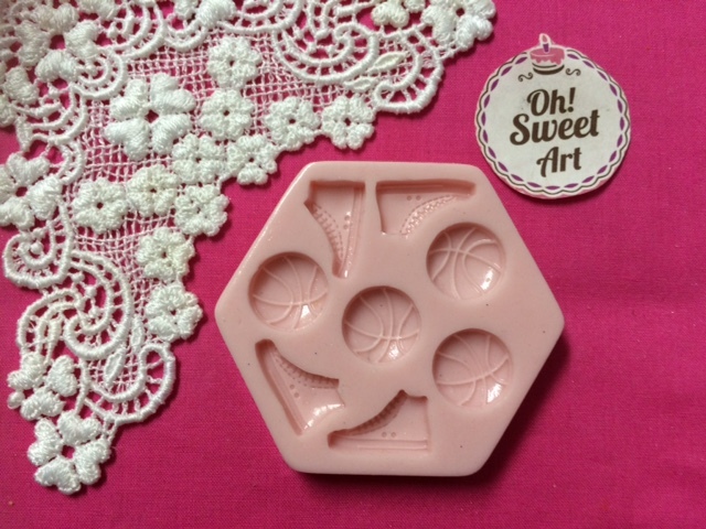 Basketball set Sports silicone mold soap food fondant cake decorating FDA