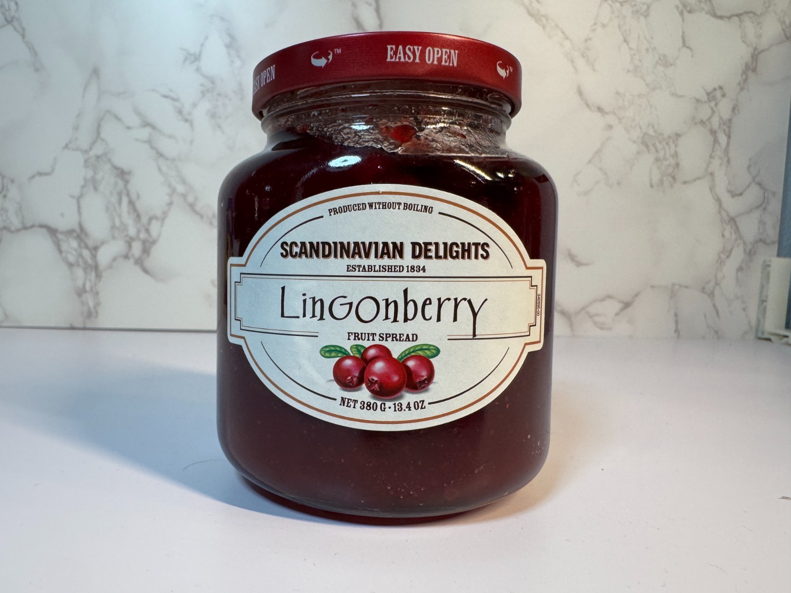 Scandinavian Delights Lingonberry Fruit Spread 13.4 oz 380g New Sealed Jar