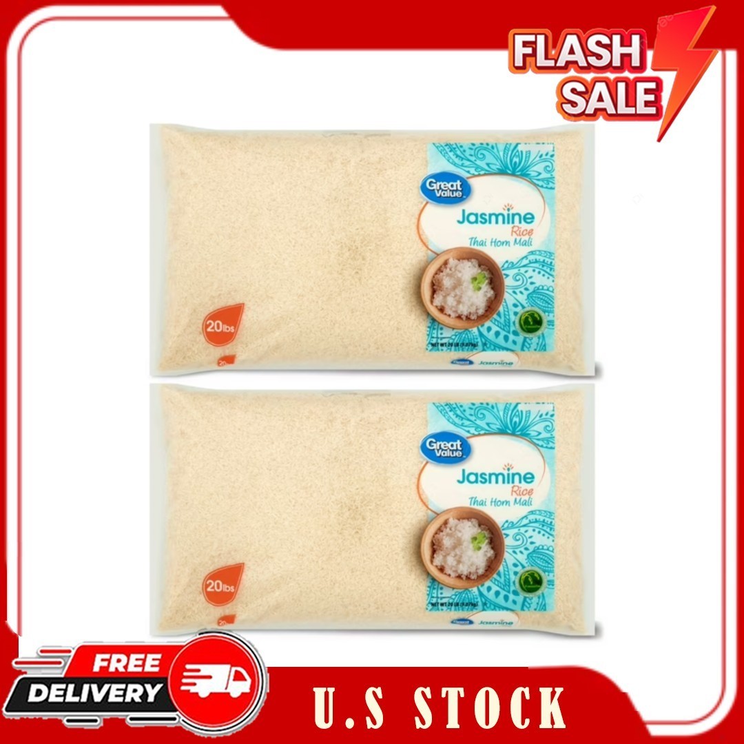 2 pack Great Value Jasmine Rice, 20 lb