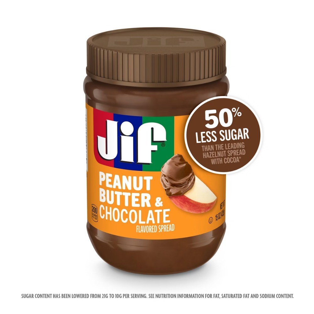 Jif Peanut Butter & Chocolate Flavored Spread – 15oz