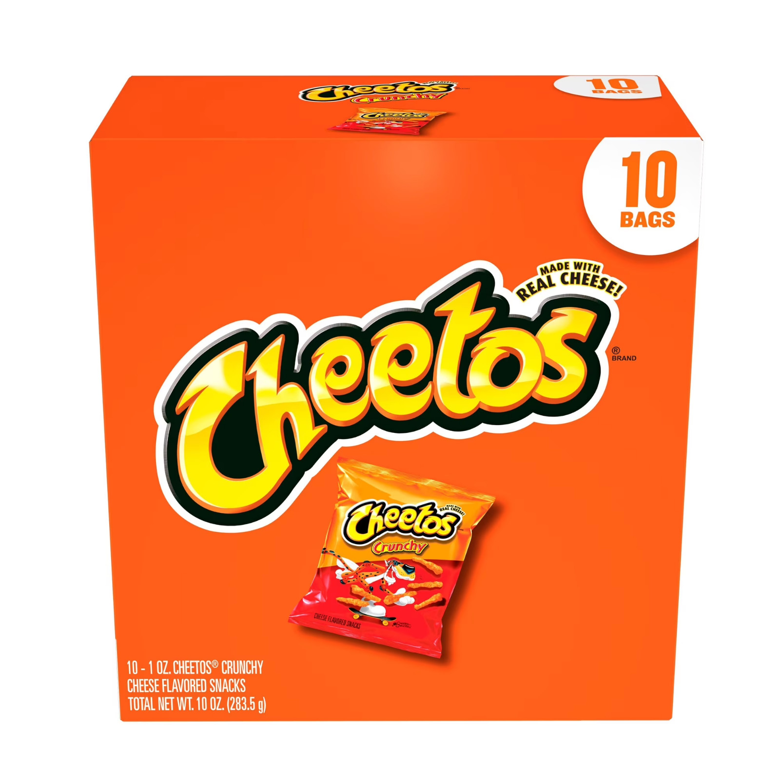 Cheetos Crunchy Cheese Flavored Snacks, 1 oz 10 Count Free Shipping
