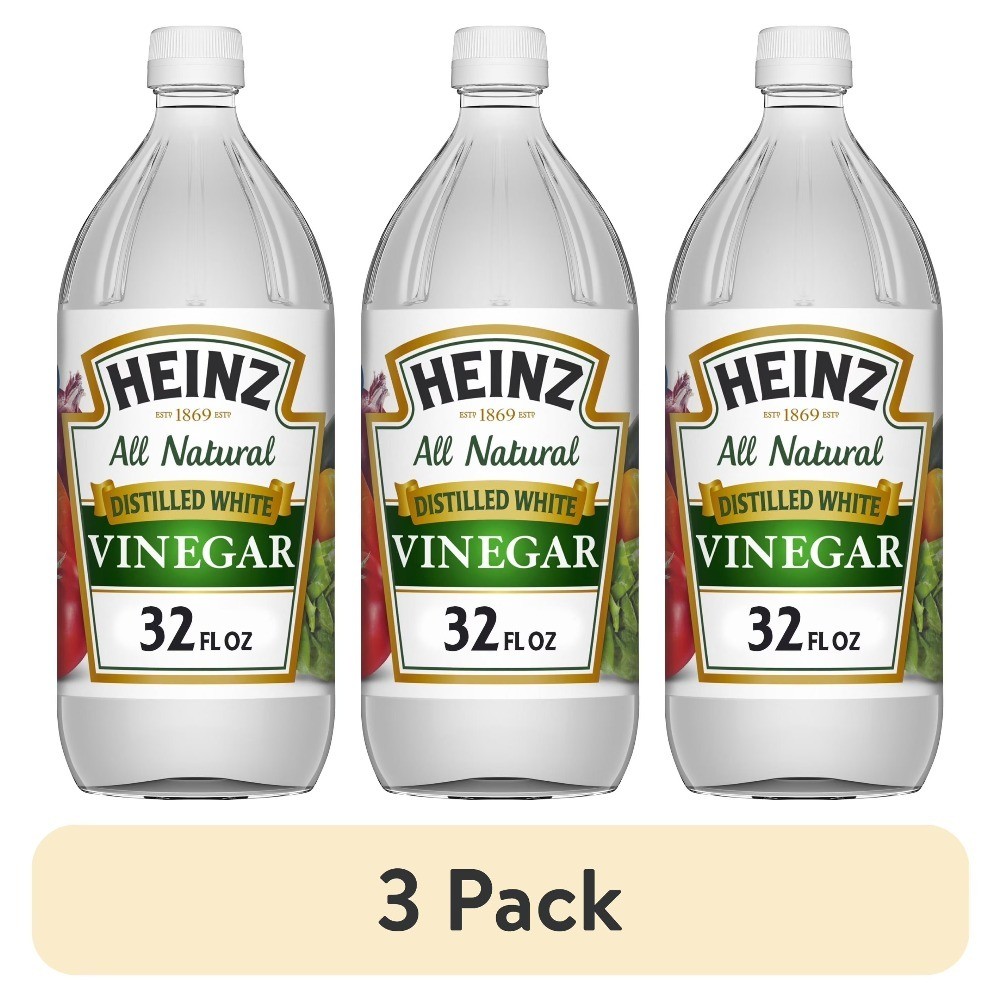 Pure Distilled White Vinegar 5% Acidity All Natural 32 fl oz 3 Pack Unbranded