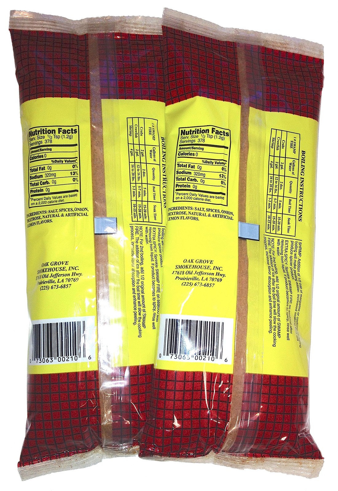 Swamp Fire Seafood Boil 1 lb (2pk) 16 Ounce (Pack of 2), Original Version
