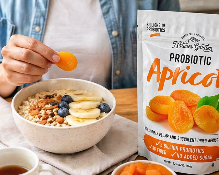 Nature’s Garden Probiotic Apricots Plump Dried Fruit 32 oz