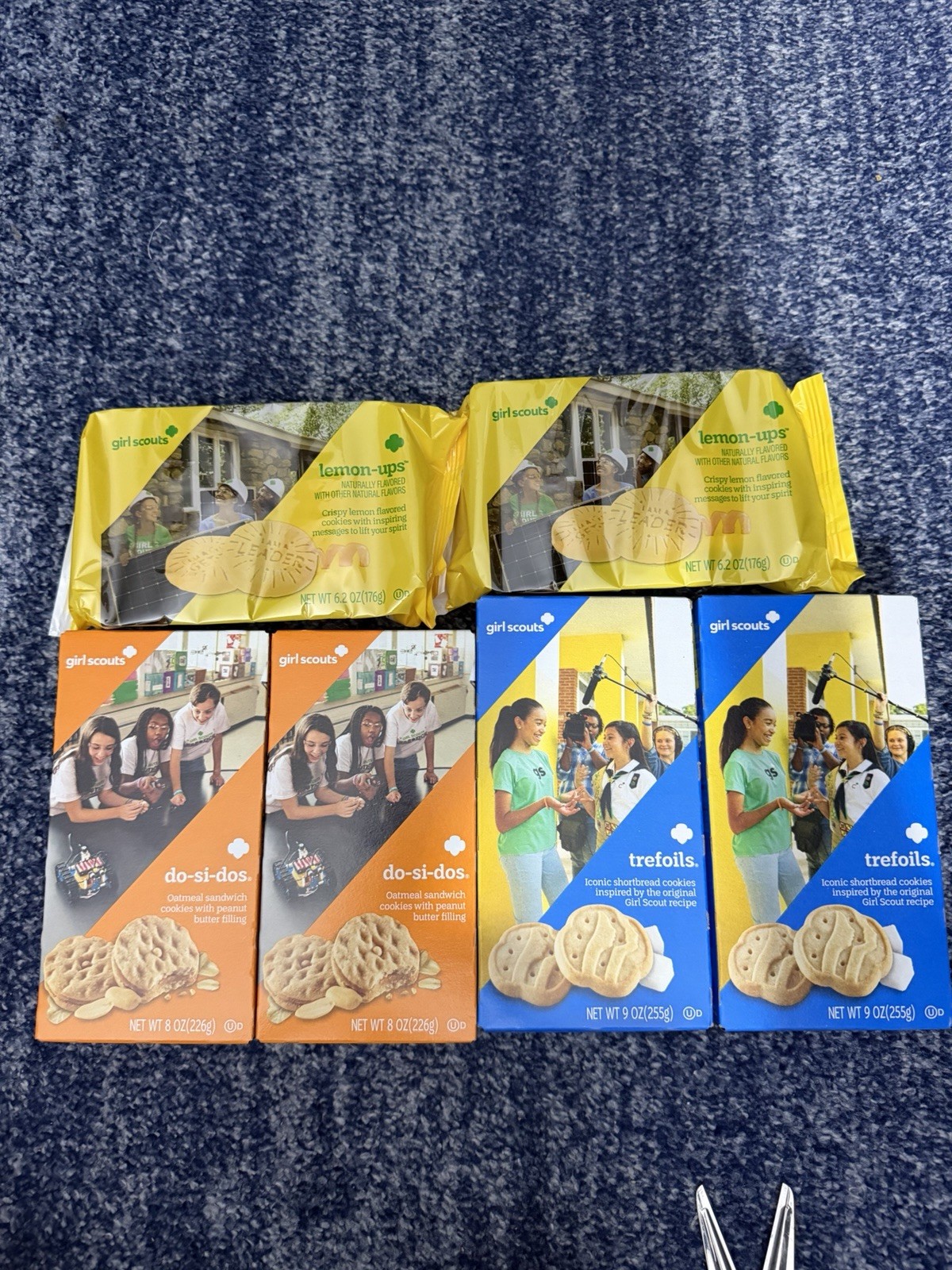 6 Packages girl Scout Cookies Expire 2027 Girl’s Scout Girls Lemon Trefoils More