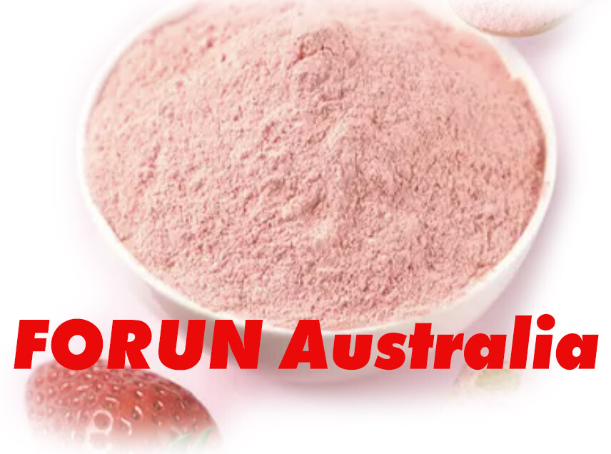 FORUN Premium Strawberry Powder – Water Soluble, 100% Natural