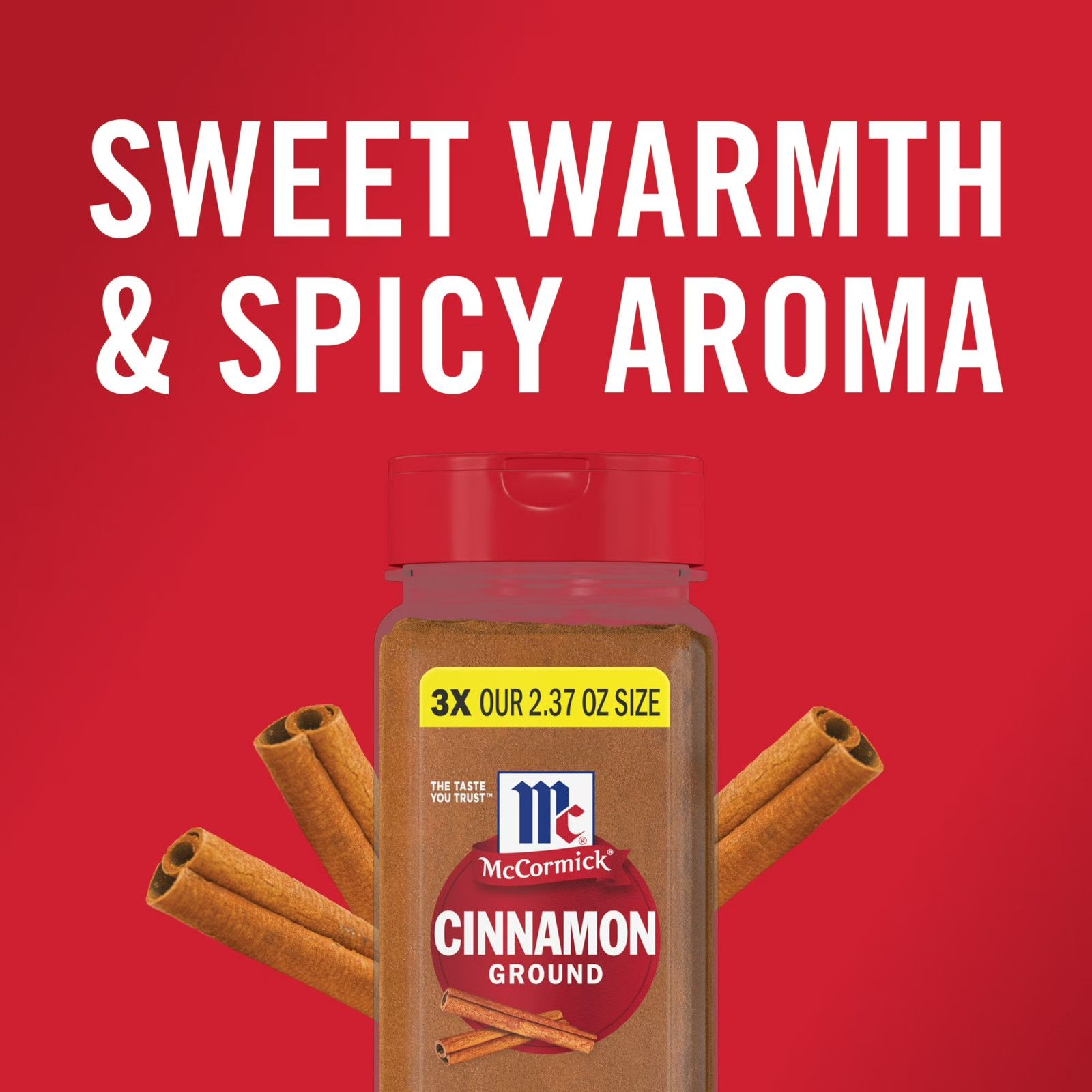 McCormick Kosher Ground Cinnamon, 7.12 oz Bottle….