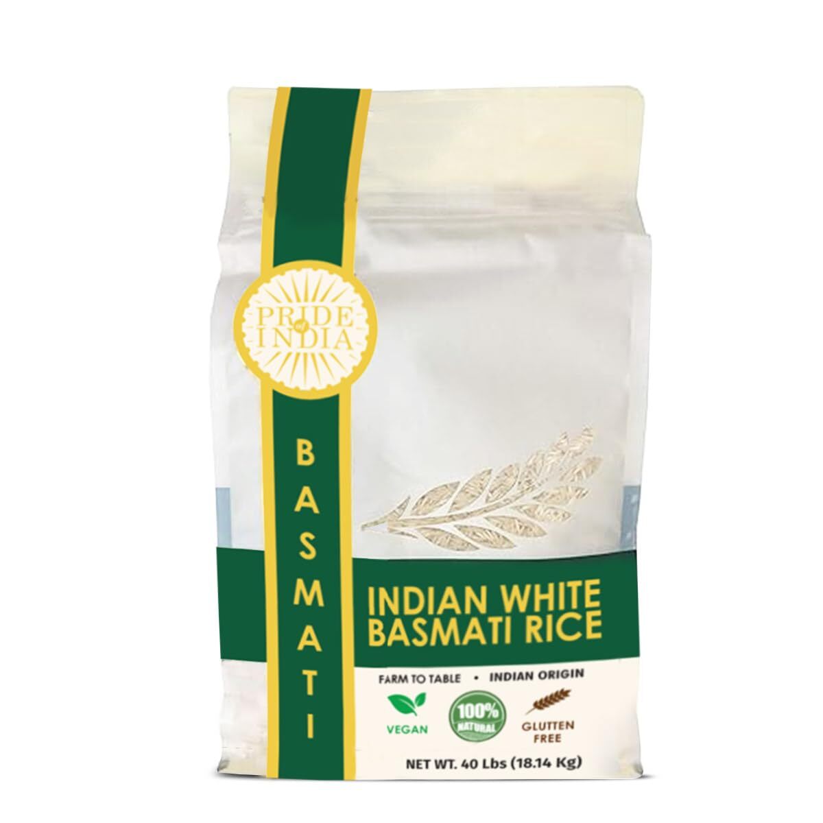 Extra Long Indian White Basmati Rice – Naturally Aged Aromatic Grain Jar