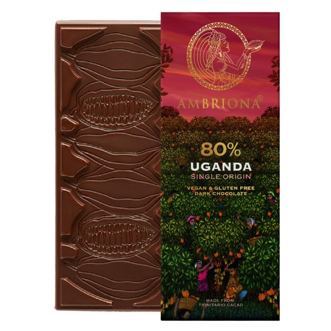 Ambriona 80% Uganda Origin Cacao Dark Chocolate Bar