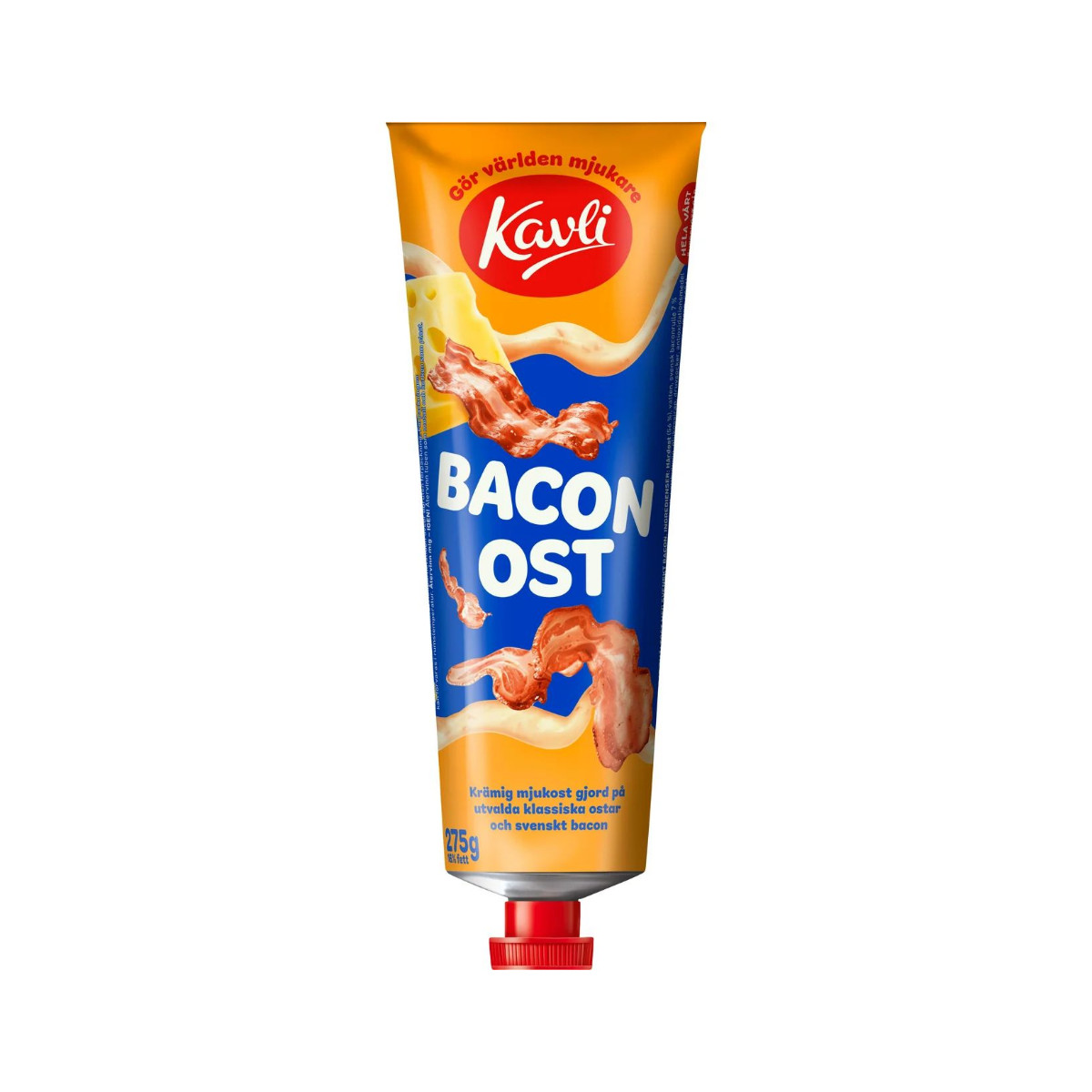 Kavli Bacon Cheese Spread 275g Swedish Tube Cheese Scandinavian Bacon Spread