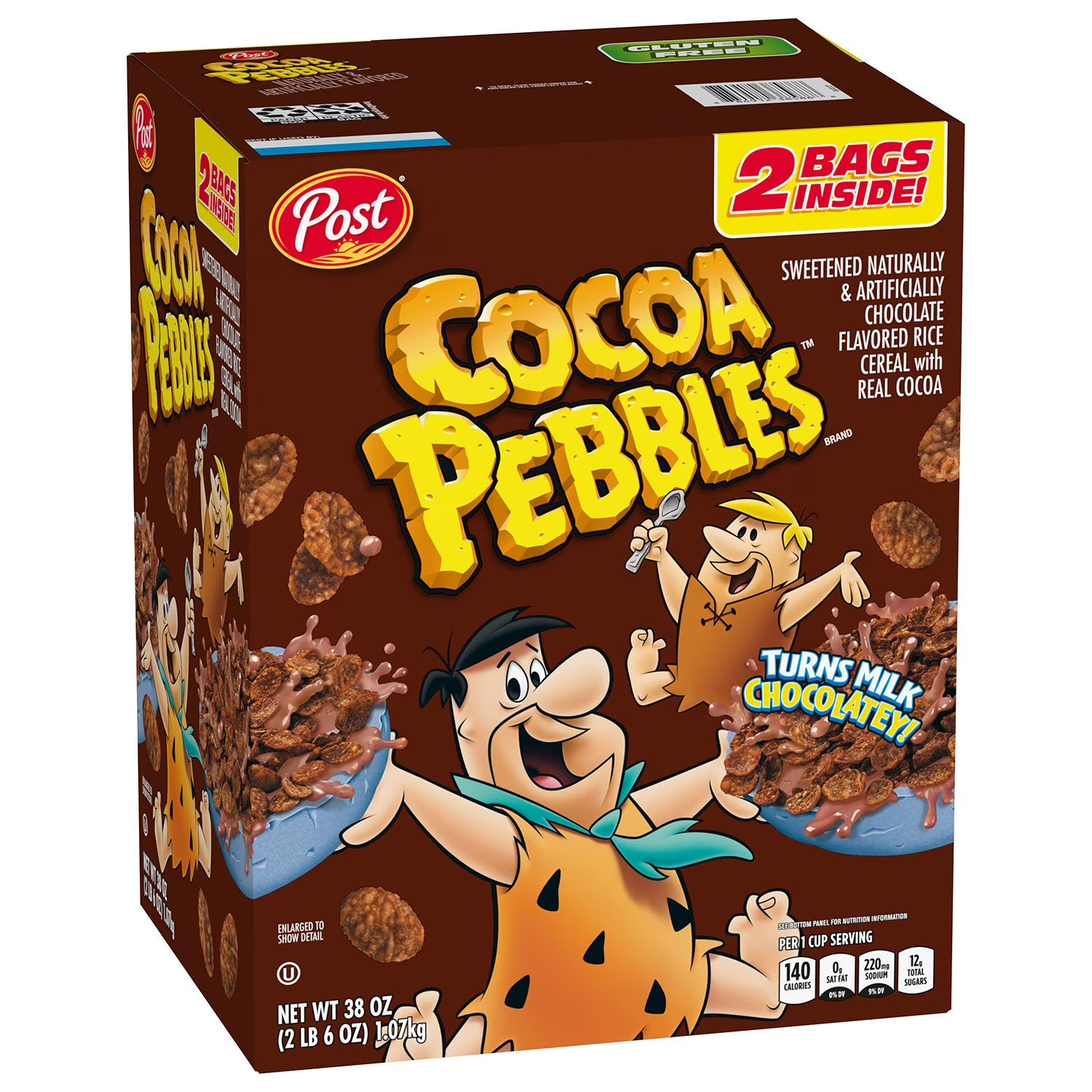 Cocoa Pebbles Cereal, 38 oz. FREE FAST SHIPPING