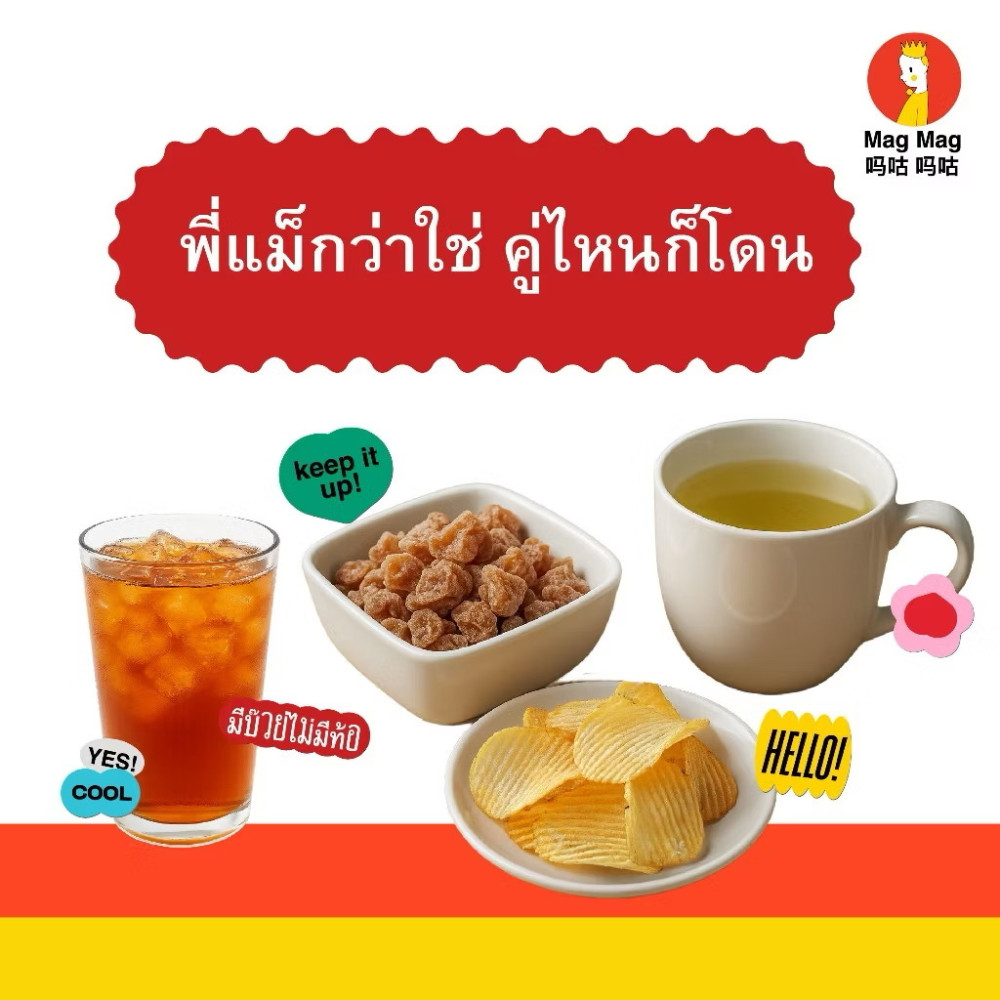 Preserved Dry Elixir Plum Chewy Sour Thai Fruit Soft Snack Mag Mag 186g x4