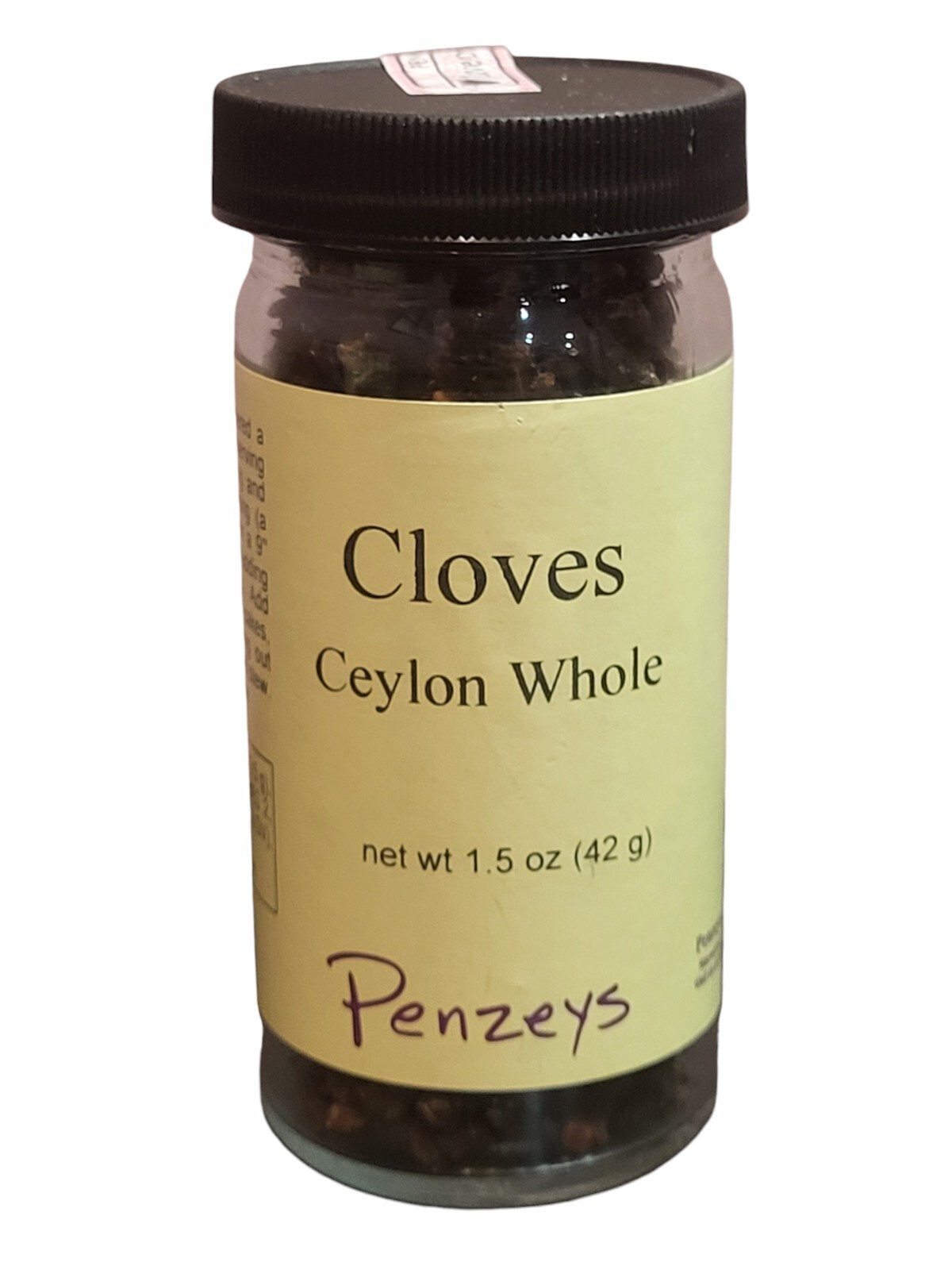 Ceylon Cloves Whole By Penzeys Spices 1.5 oz 1/2 Cup Jar Expires 5/2026