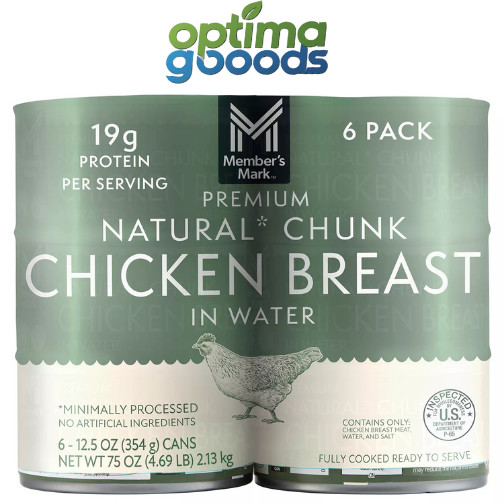 Member’s Mark Premium Chunk Chicken Breast 12.5 oz 6 Cans Packed in Water