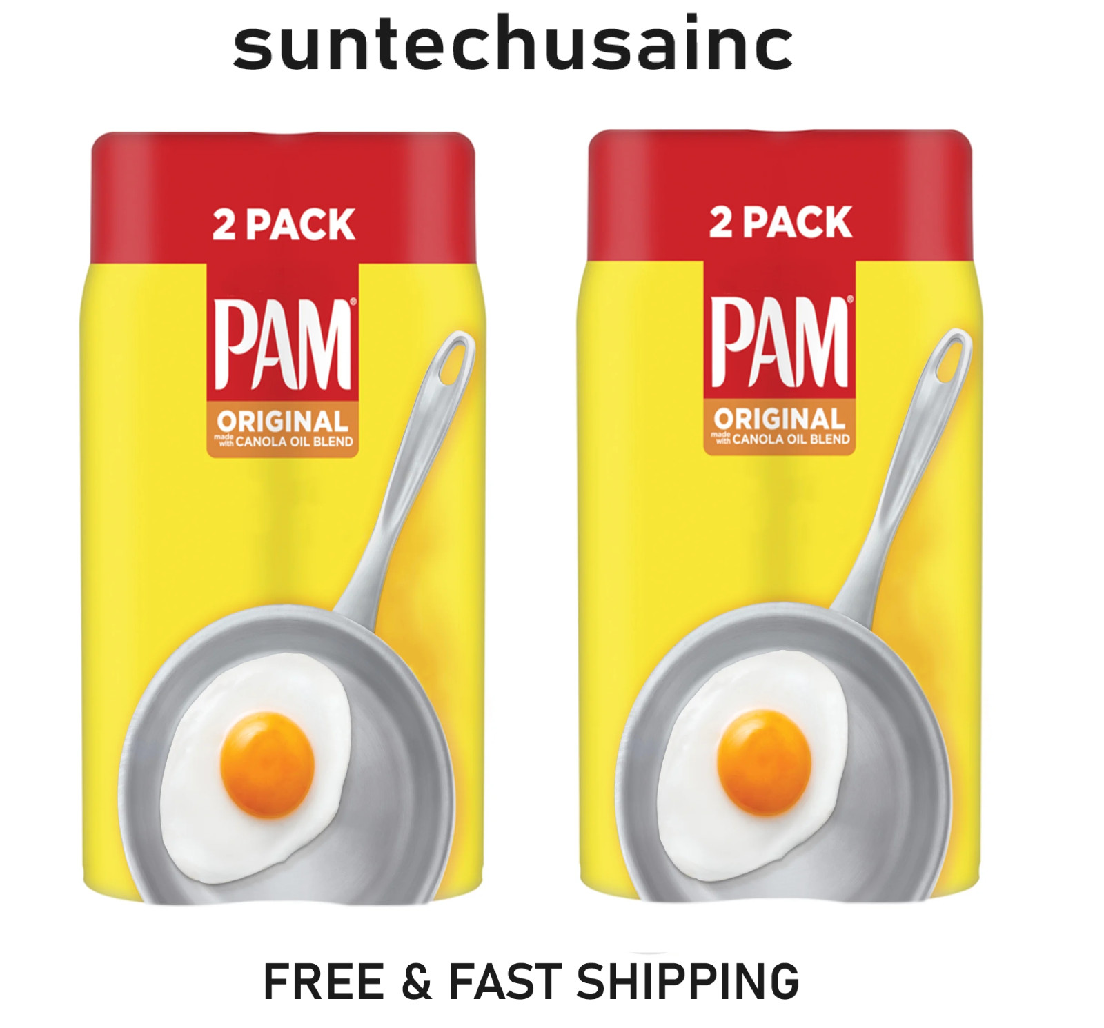 (4 Pack) PAM Original Cooking Spray, Canola Oil Nonstick Cooking & Baking Spray