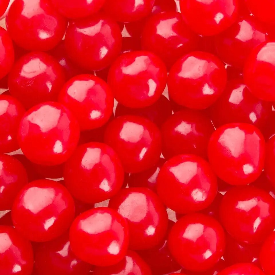 CHERRY SOURS- Sour Cherry Fruit Balls Hard Candy Balls – 1/2 POUND