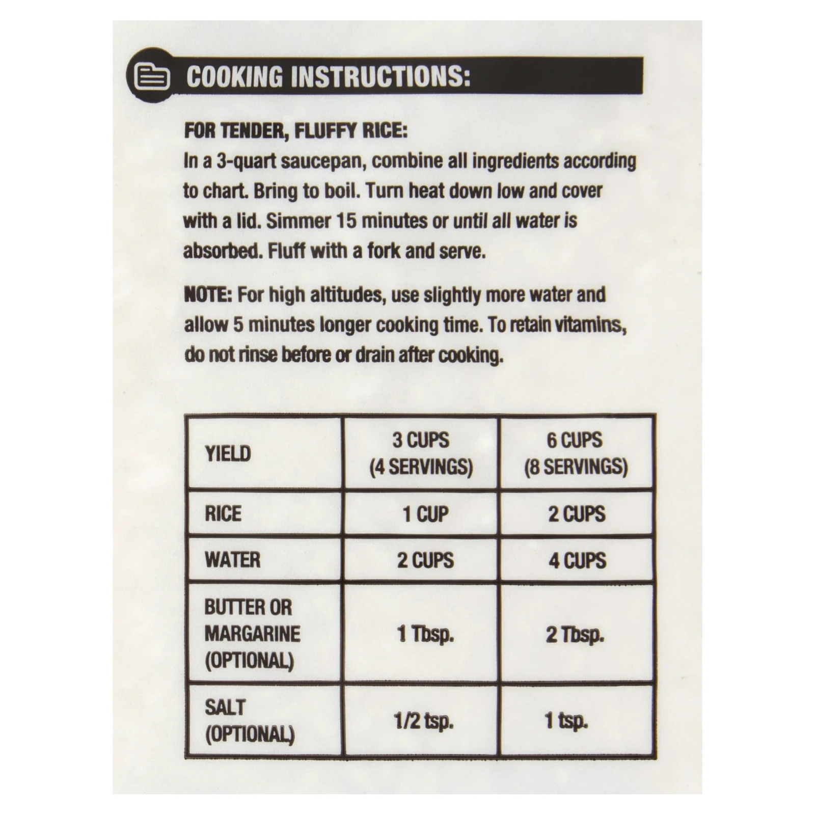 Great Value Long Grain Enriched White Rice, Bulk 20 lb Bag Cooking and Meal Prep