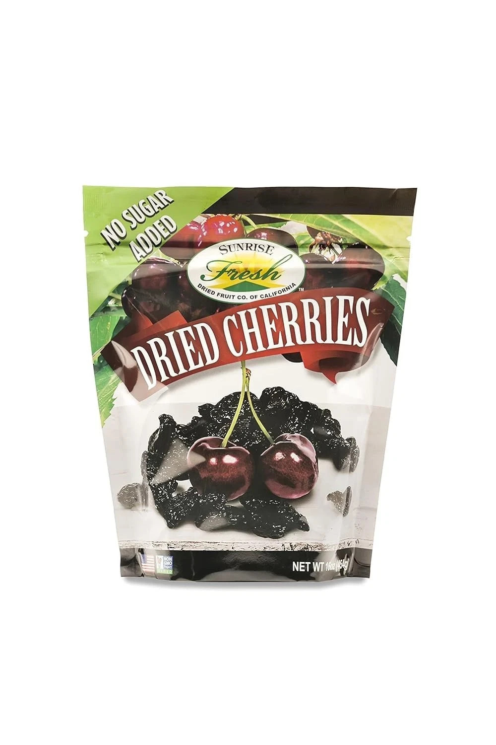 Sunrise Fresh Dried Sweet Cherries, Unsweetened No Sugar Added 1 lb Bag