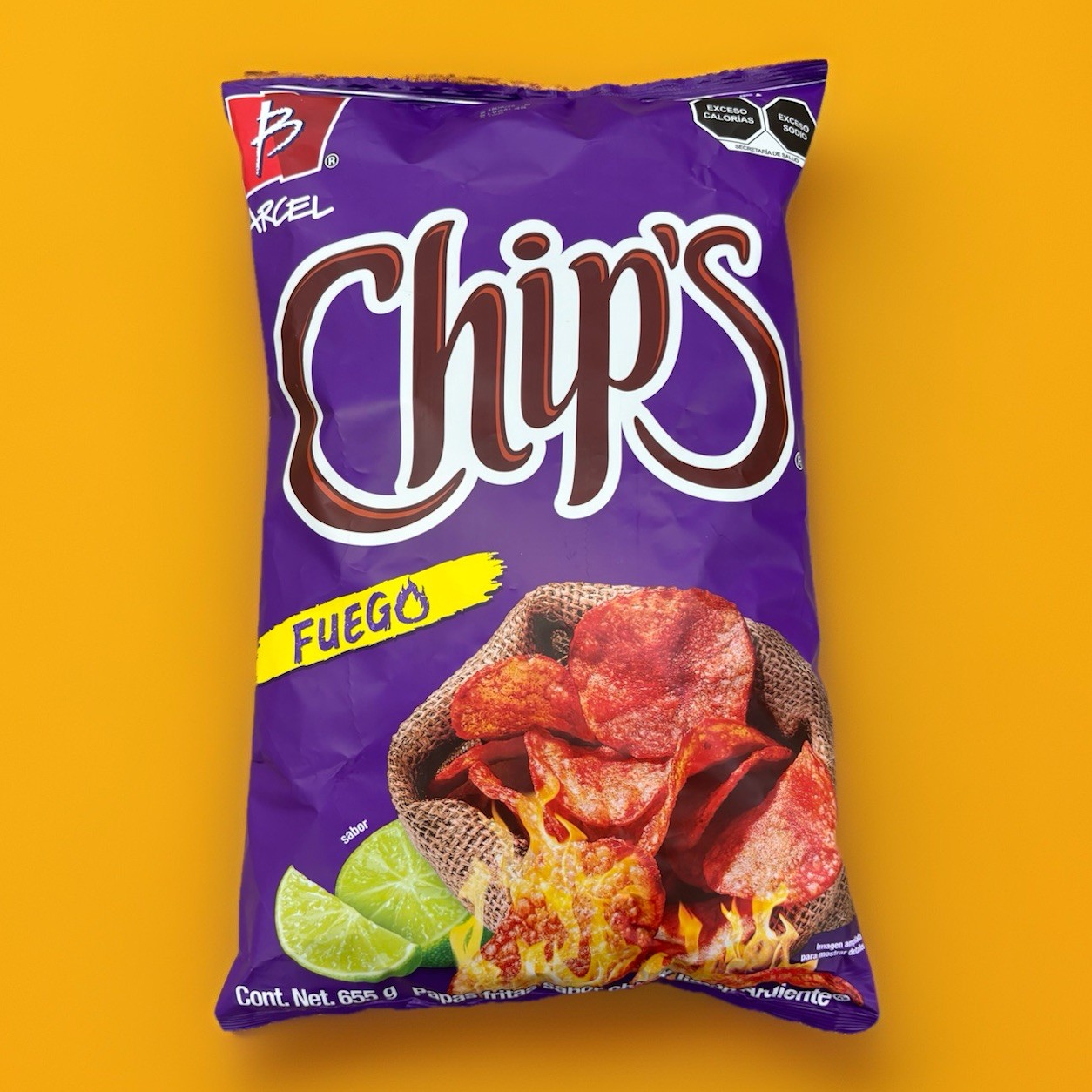 JUMBO MEGA BAG Mexican Chips Fuego Barcel (655g) (1.44 Lbs)